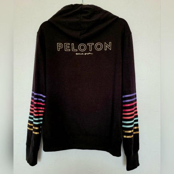 Peloton×Spiritual Gangster Women's Cotton & Rayon Blend Rainbow Hoodie Small - Picture 10 of 16